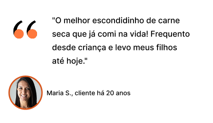 Depoimento de Maria S., cliente há 20 anos