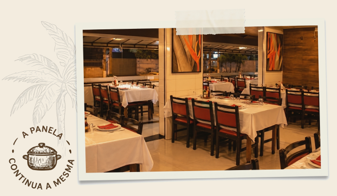 Salão atual do Restaurante Itabaiana