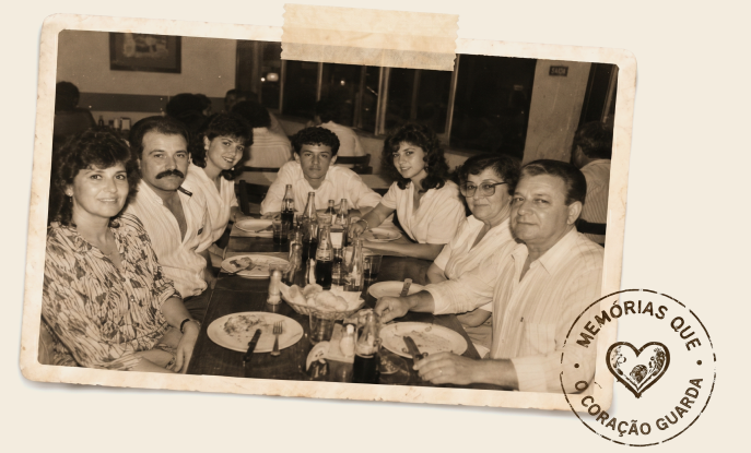 Família reunida no Restaurante Itabaiana