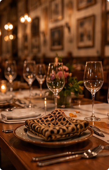 Mesa posta para reserva no Restaurante Itabaiana